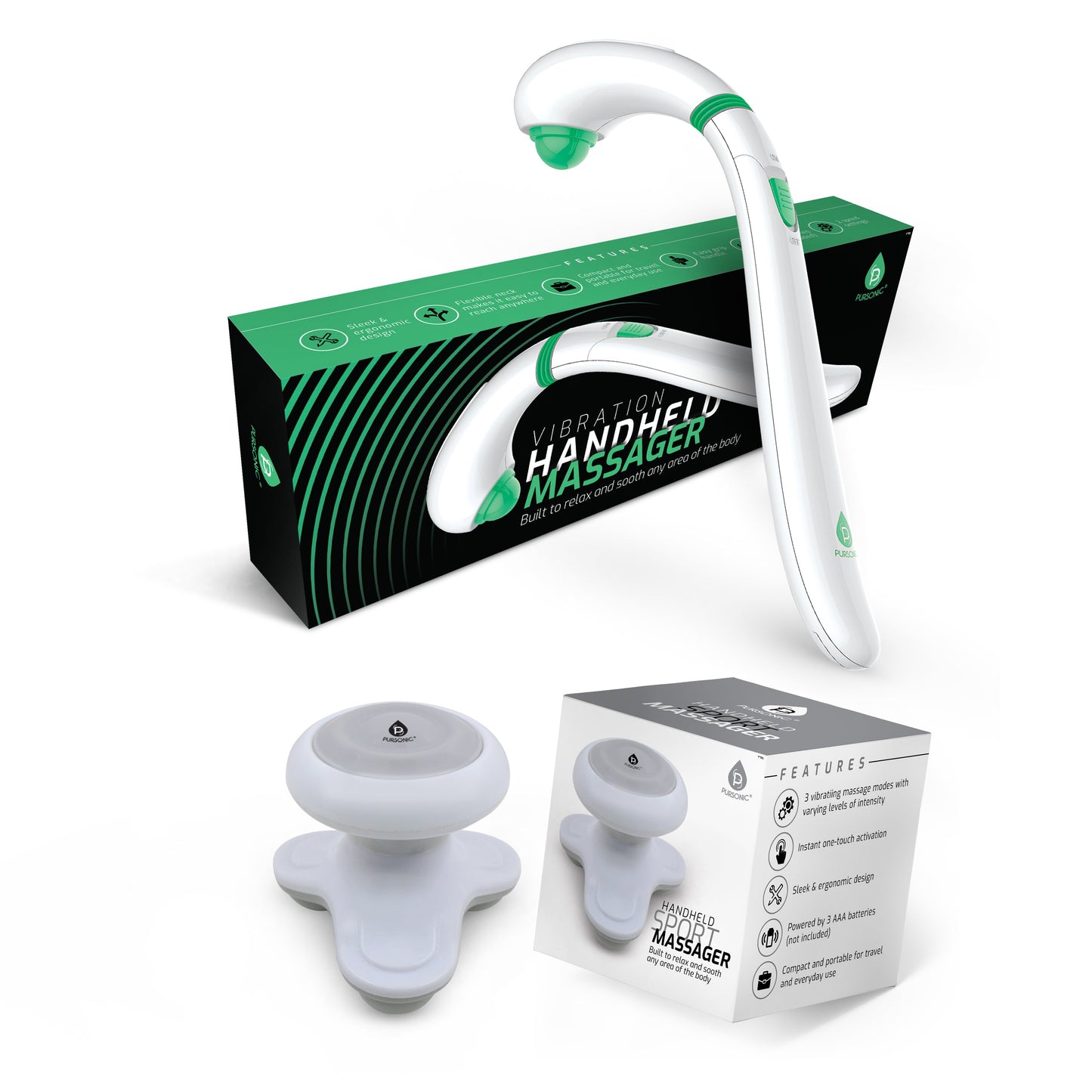 Wand Massager With Mini Handheld Massager-0