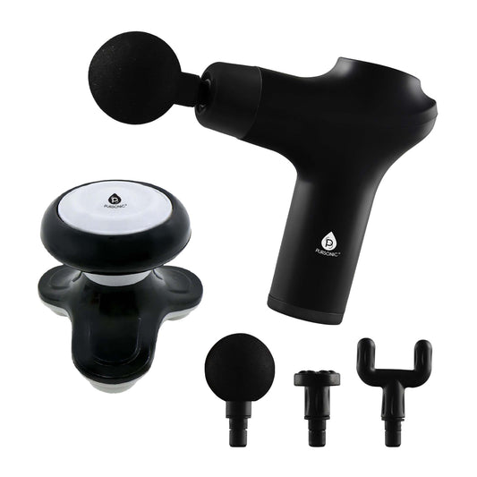 Pursonic Muscle Recovery & Relaxation Power Duo: Massage Gun & Handheld Electric Sport Massager-0
