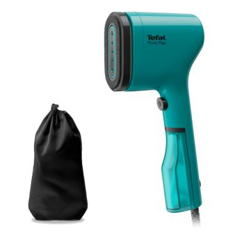 Aparat de calcat vertical cu abur Tefal Pure Pop DT2024E1, 1300 W, abur variabil pana la 20g/min, recipient apa 70 ml, incalzire rapida 15secunde, verde (DT2024E1)-0